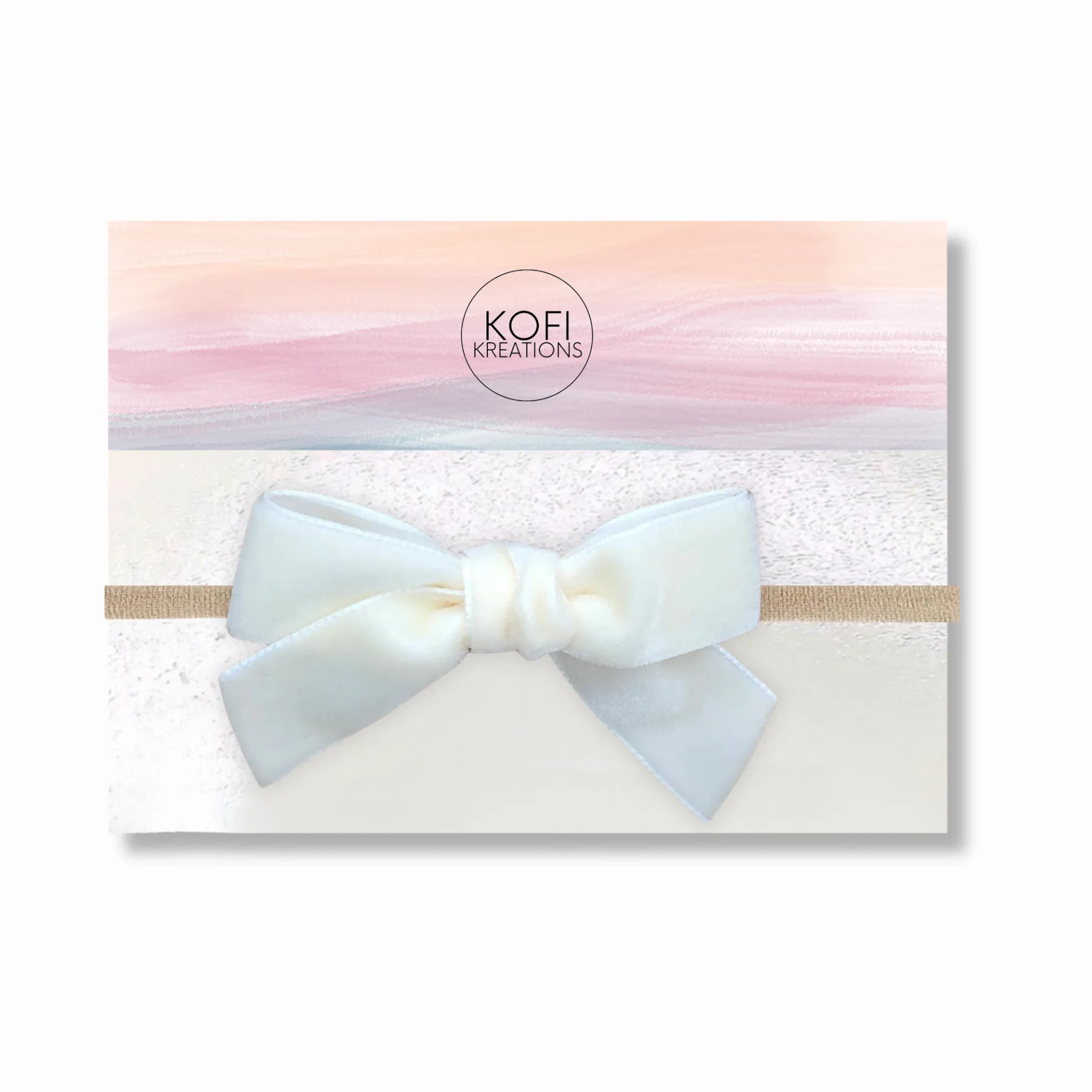 Large Velvet Hair Bow Headband