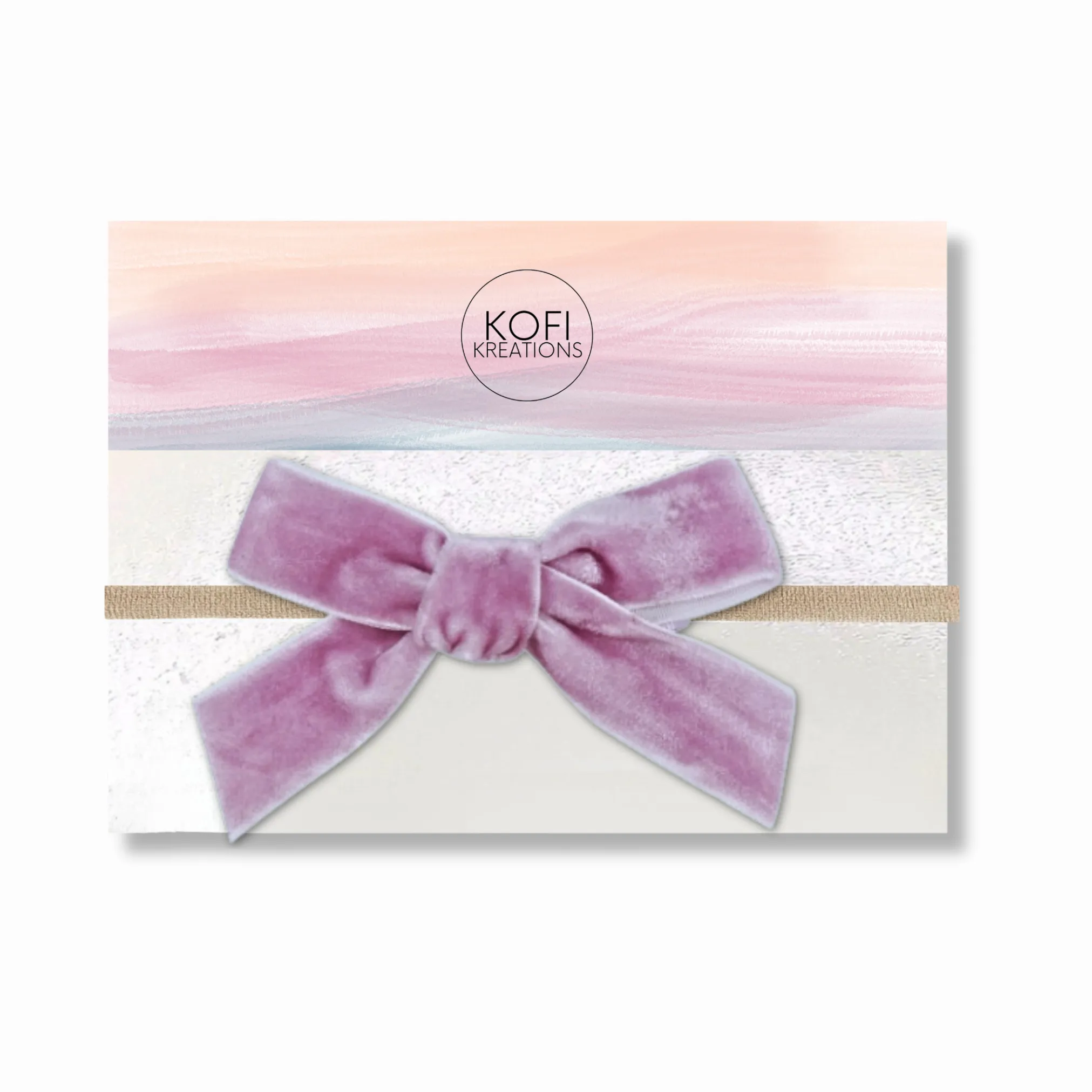 Large Velvet Hair Bow Headband