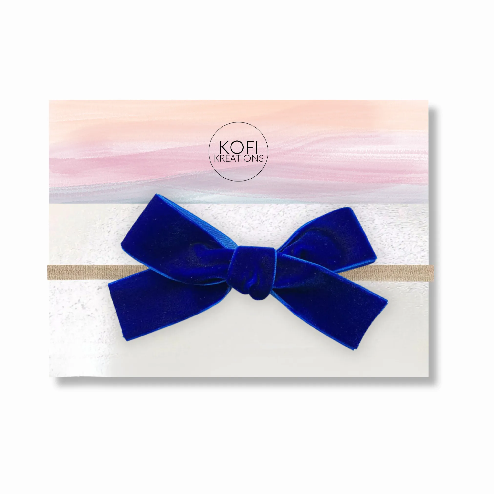 Large Velvet Hair Bow Headband