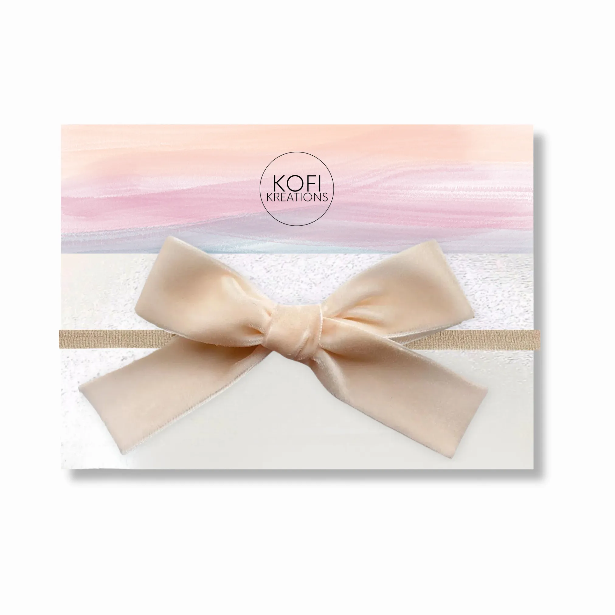 Large Velvet Hair Bow Headband