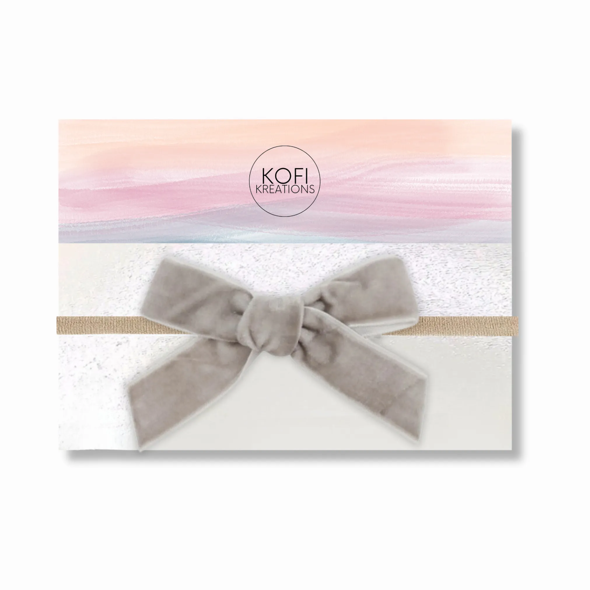 Large Velvet Hair Bow Headband