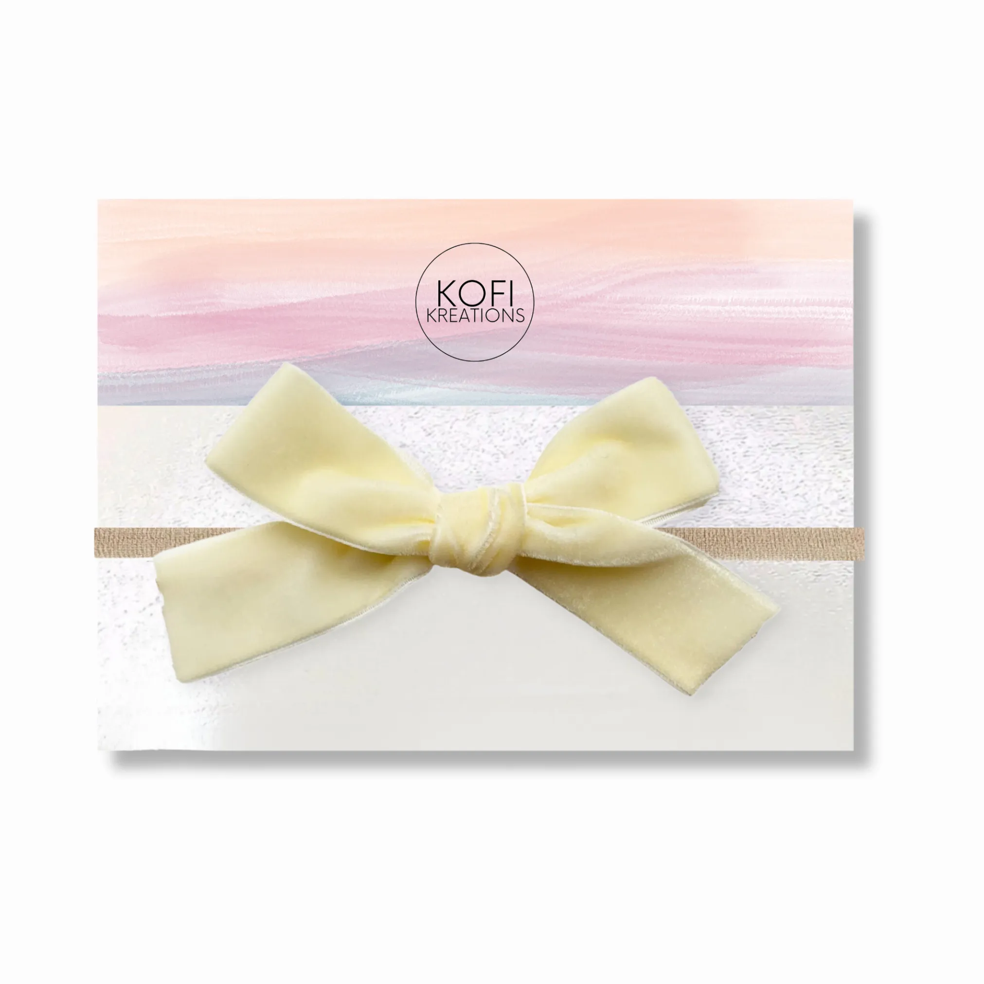 Large Velvet Hair Bow Headband