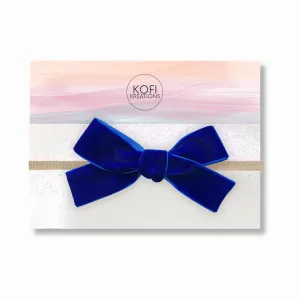 Large Velvet Hair Bow Headband
