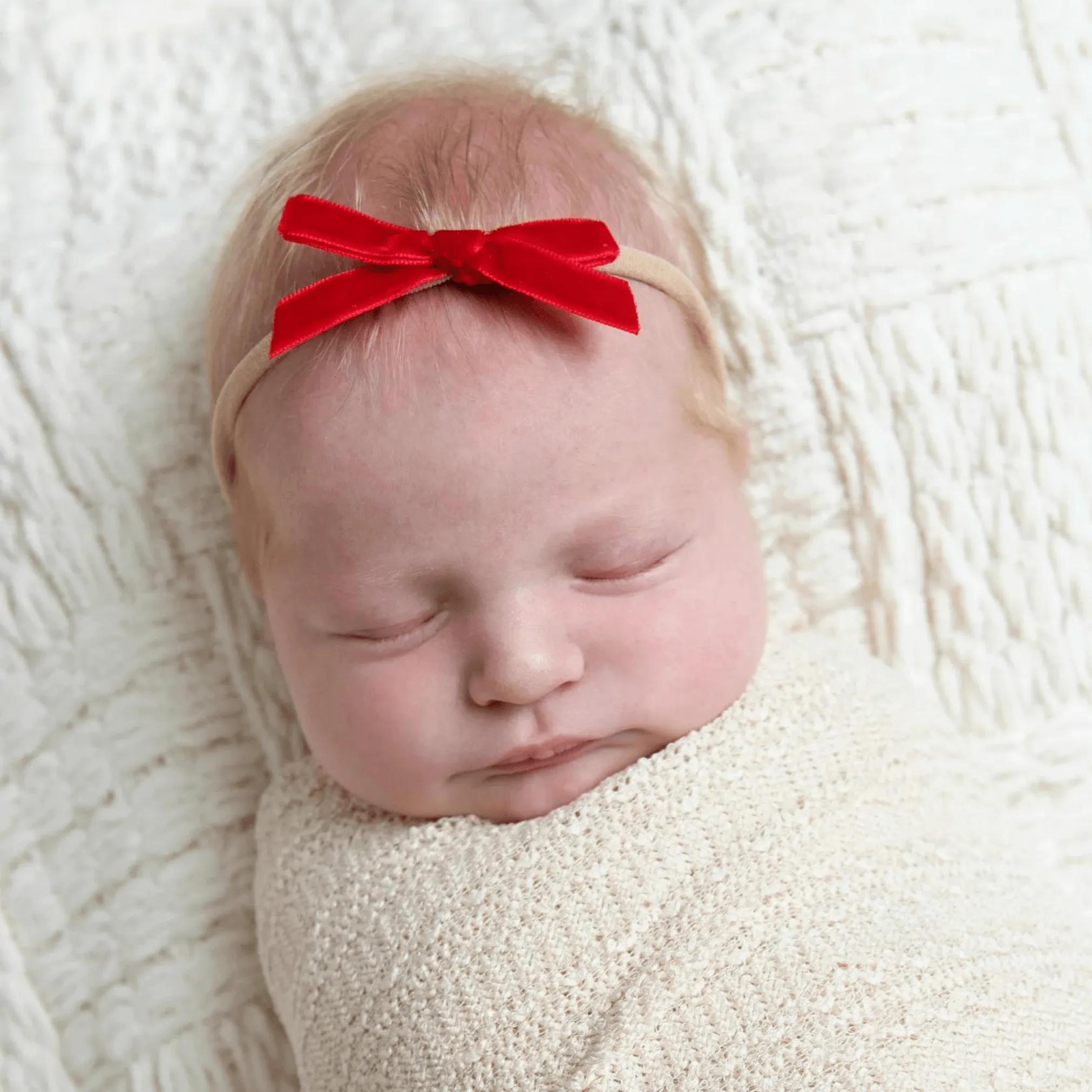 Large Velvet Hair Bow Headband