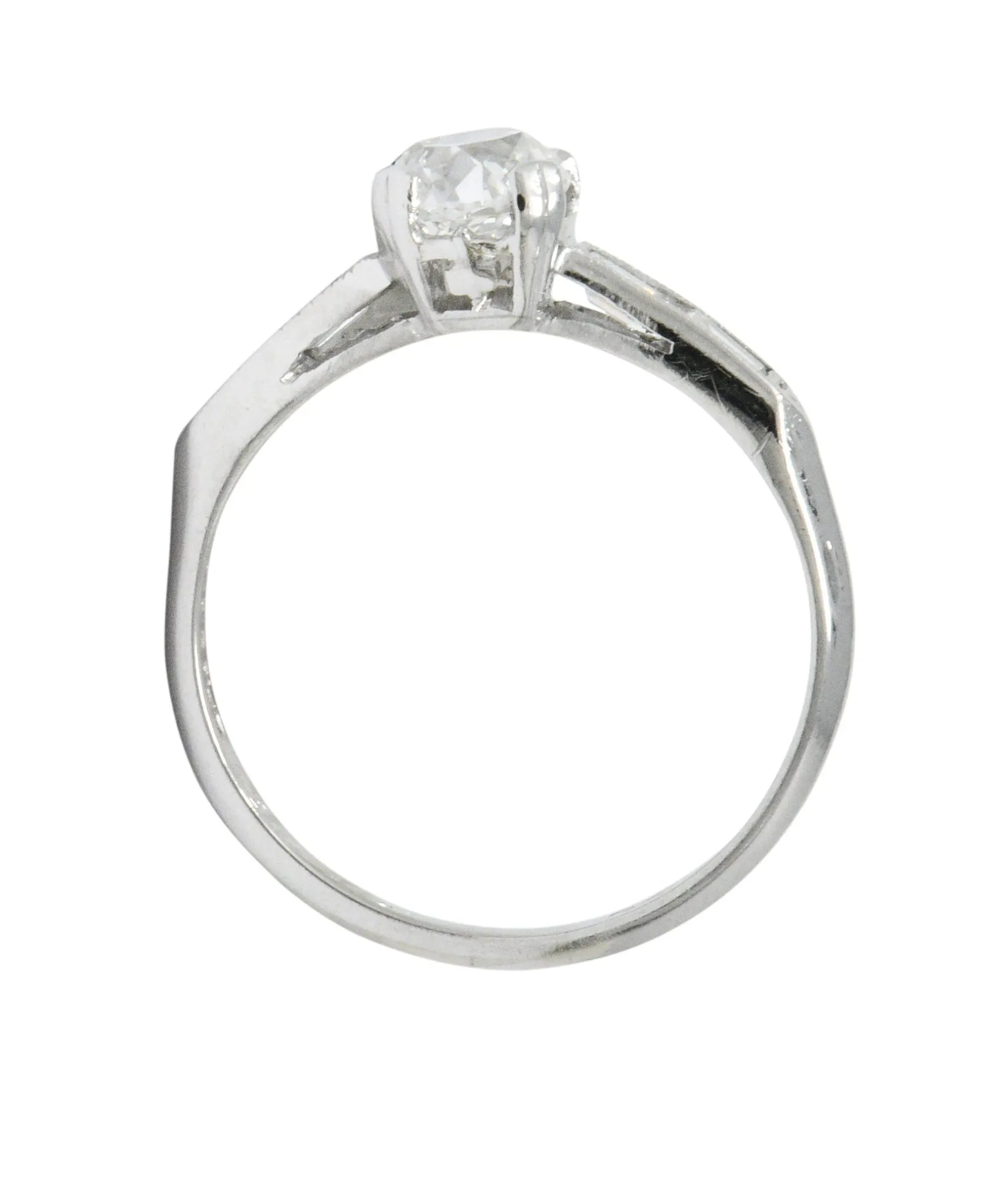 Lovely Art Deco 1.15 CTW Diamond Engagement Ring GIA Certified