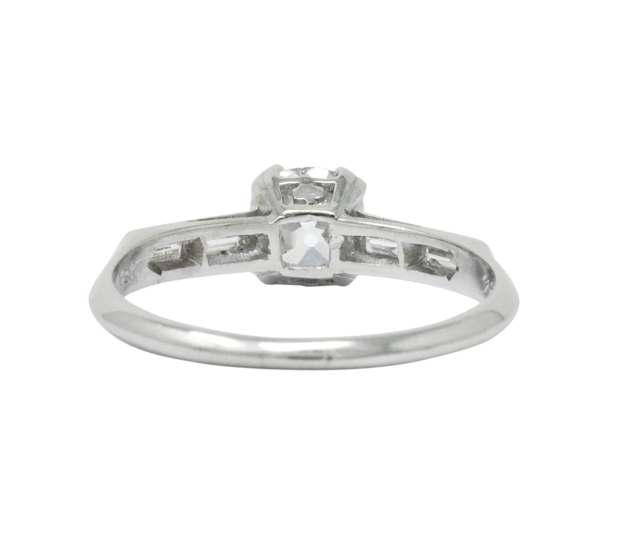 Lovely Art Deco 1.15 CTW Diamond Engagement Ring GIA Certified