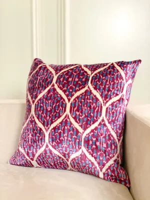 Luxe Jeweled Quatrefoil Pillow Cover