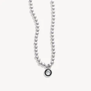 Luxe Steel Beaded Necklace