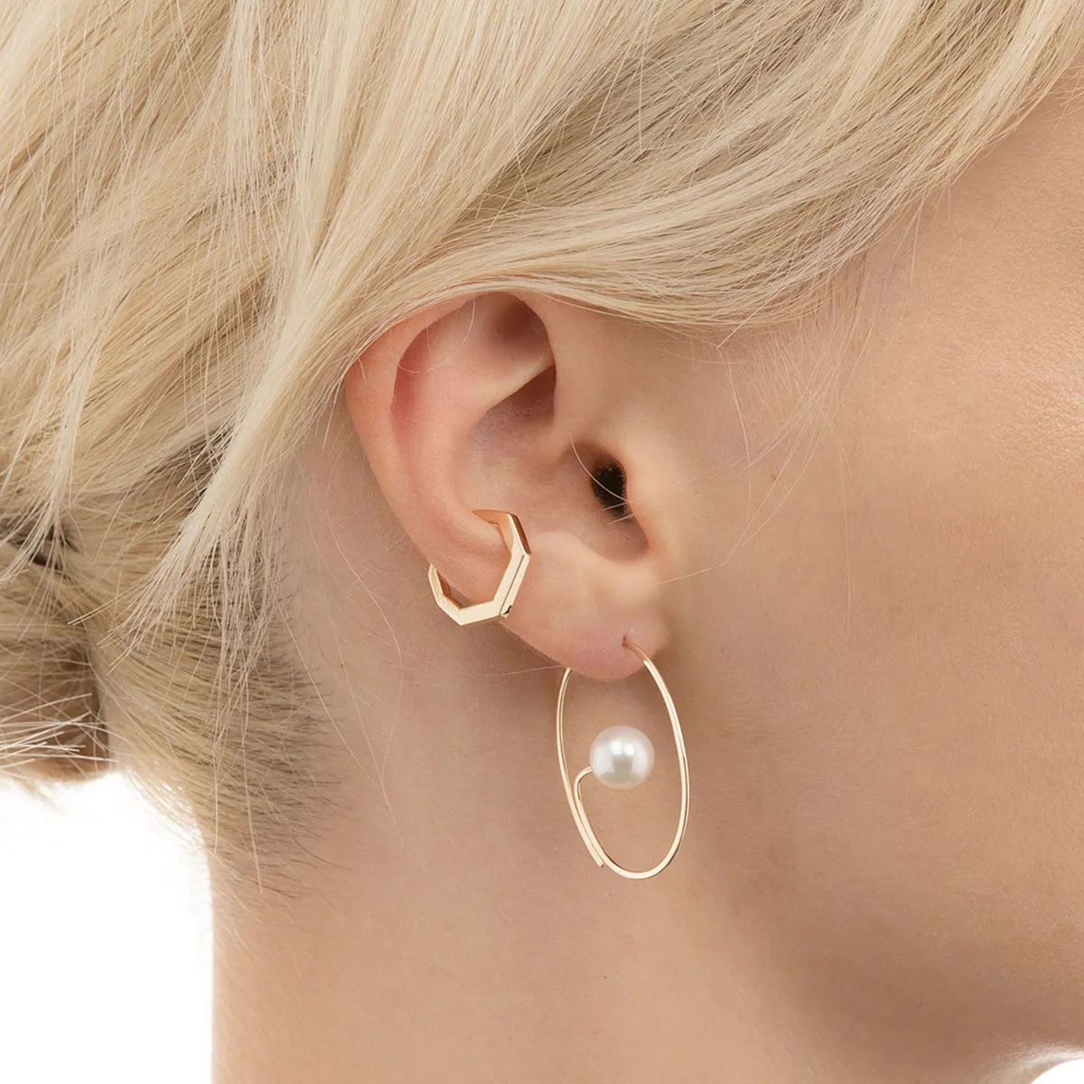 MANHATTAN Octagon Ear Cuff Small size