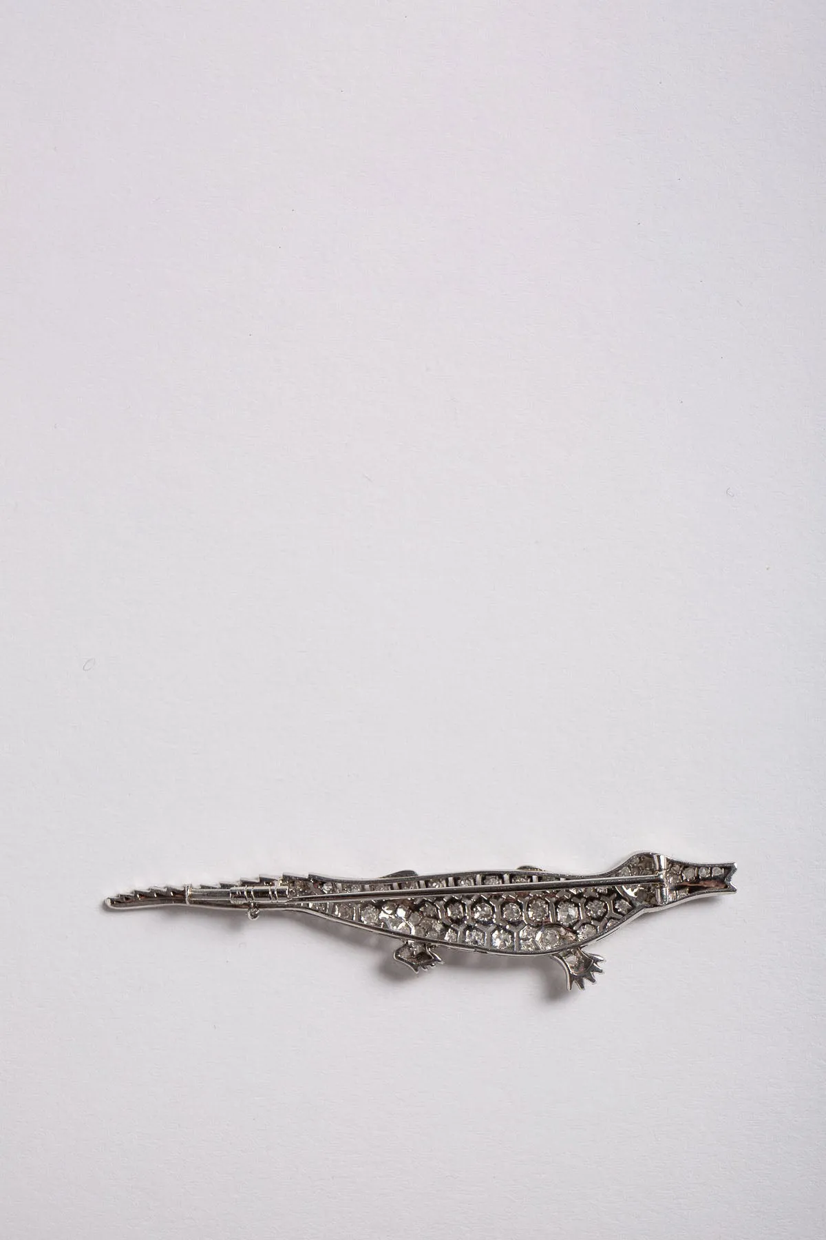 MAXFIELD PRIVATE COLLECTION | VINTAGE ART DECO ALLIGATOR BROOCH