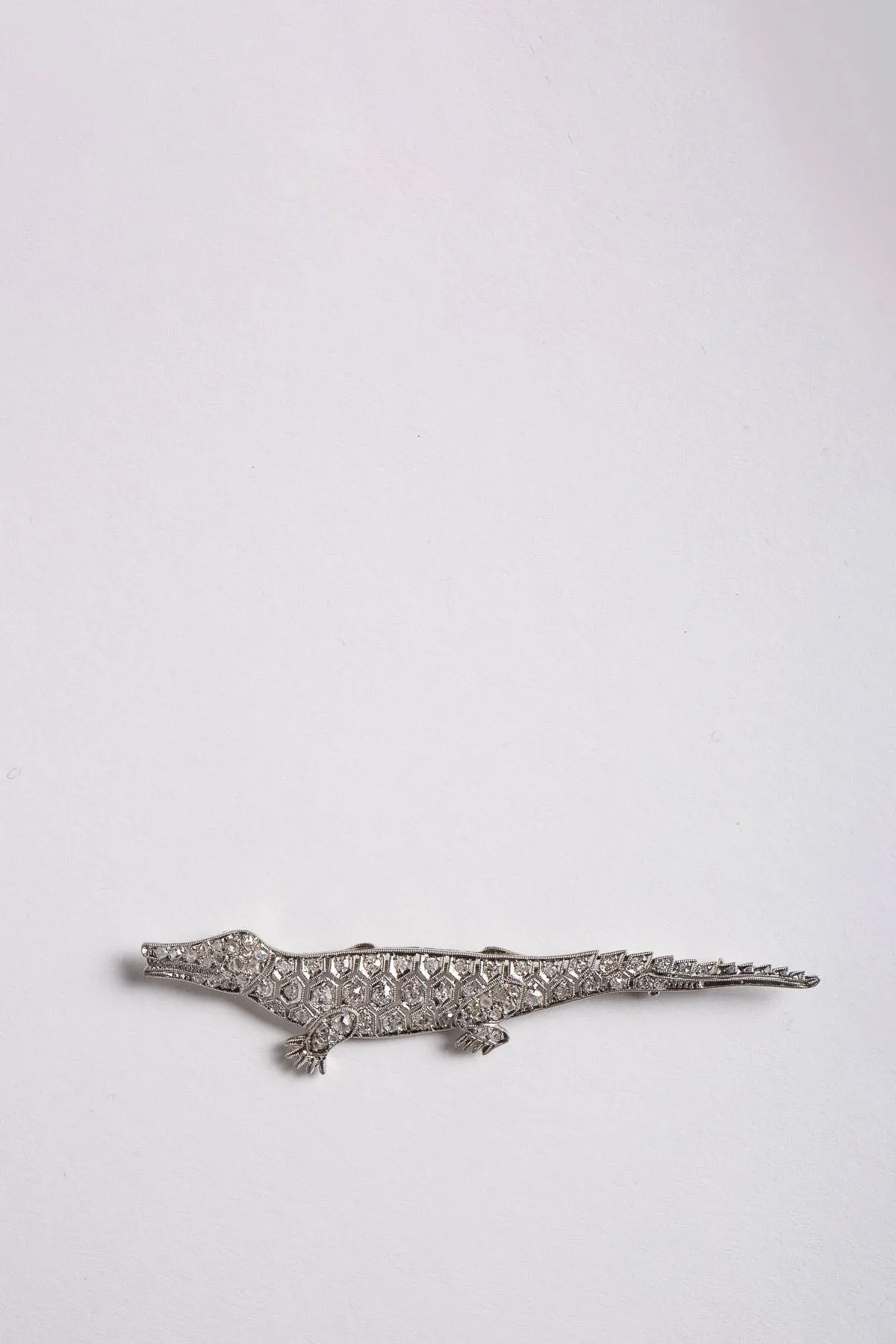 MAXFIELD PRIVATE COLLECTION | VINTAGE ART DECO ALLIGATOR BROOCH