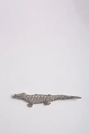 MAXFIELD PRIVATE COLLECTION | VINTAGE ART DECO ALLIGATOR BROOCH