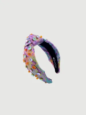 Metallic Iridescence Brocade Headband