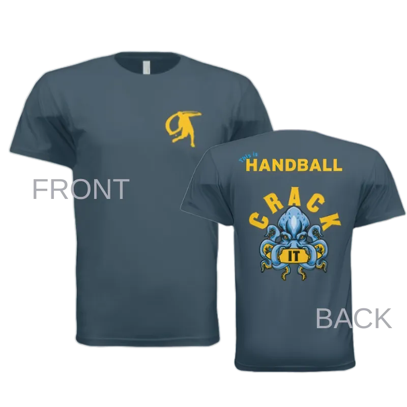 **NEW ITEM**  "Crack It" Indigo Next Level Apparel Crewneck ~ Pro Player Tee (comes w/membership)