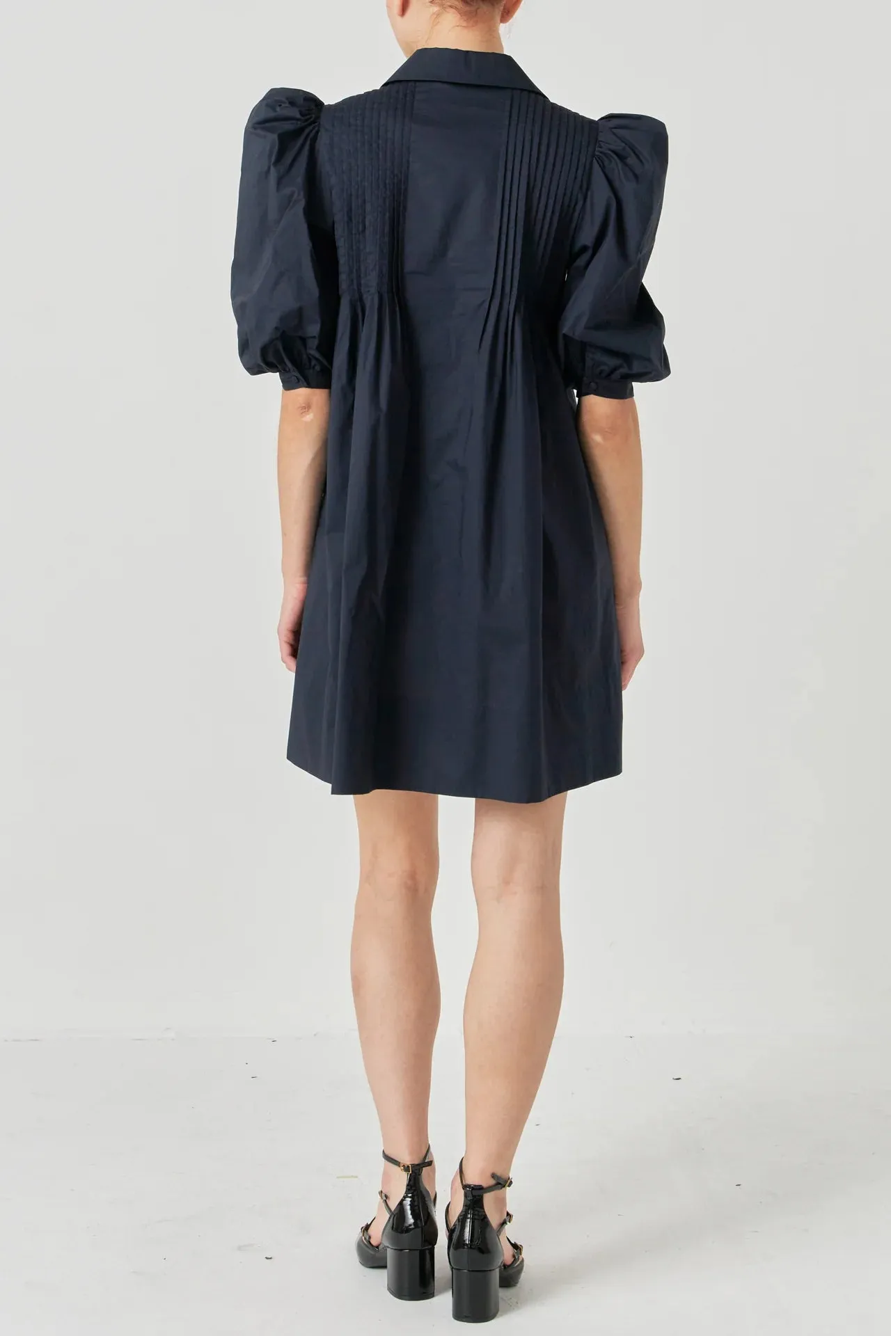 Noir Elegance Dress (Navy)
