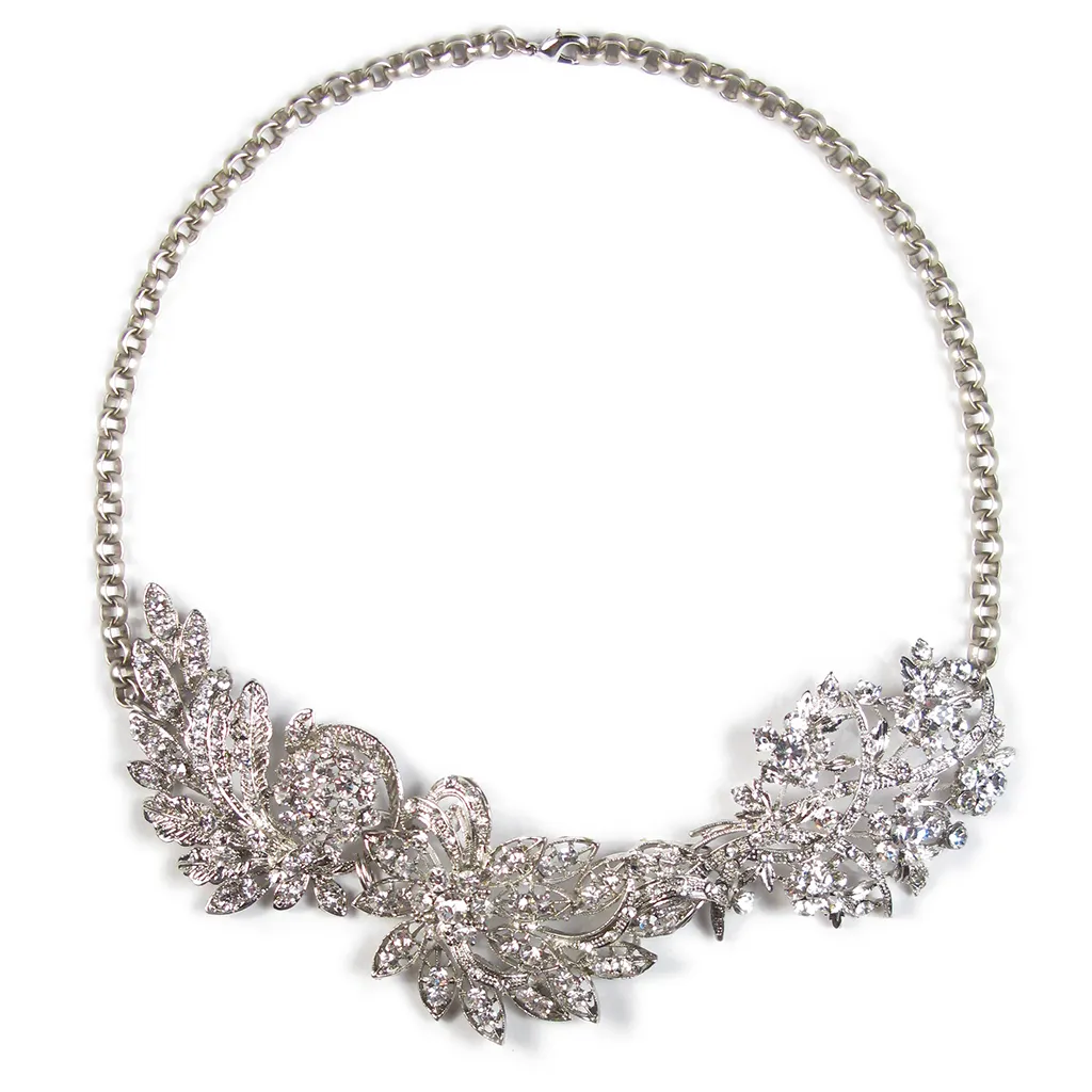 One-Of-A-Kind Nouveau Pendant Cluster Necklace
