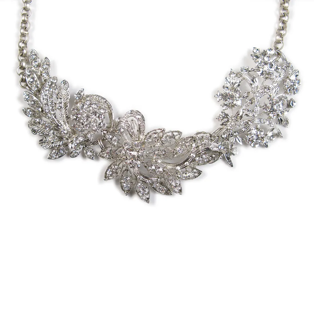 One-Of-A-Kind Nouveau Pendant Cluster Necklace