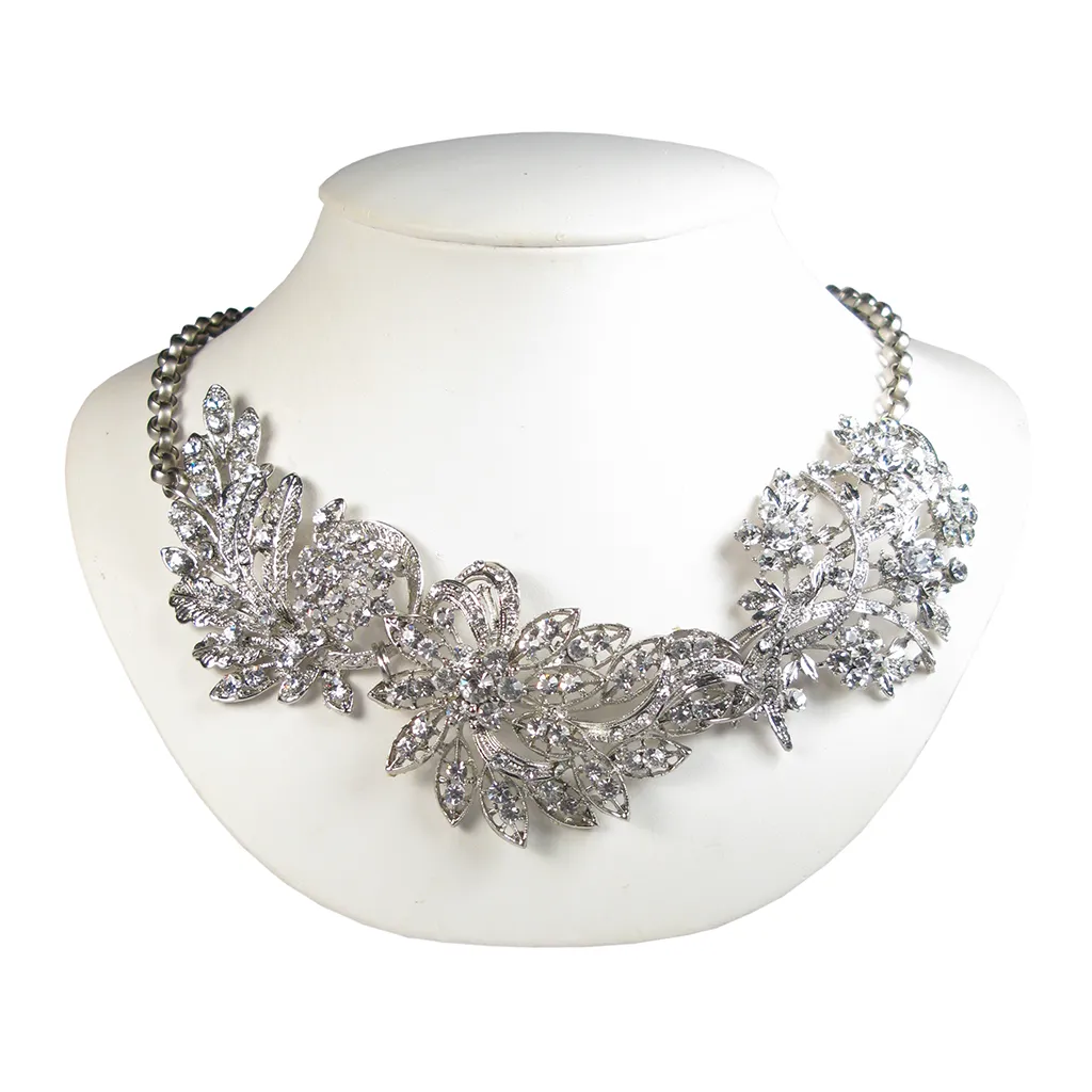 One-Of-A-Kind Nouveau Pendant Cluster Necklace