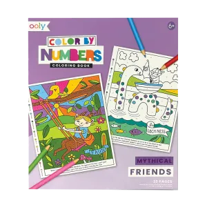 Ooly Color By Numbers Coloring Book - Mythical Friends