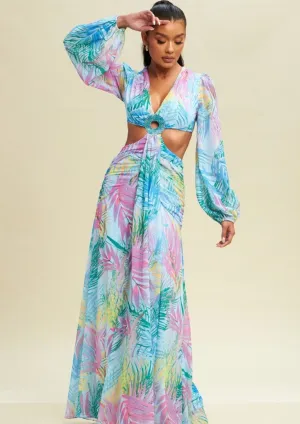 Paradise Storm Studded Maxi Dress