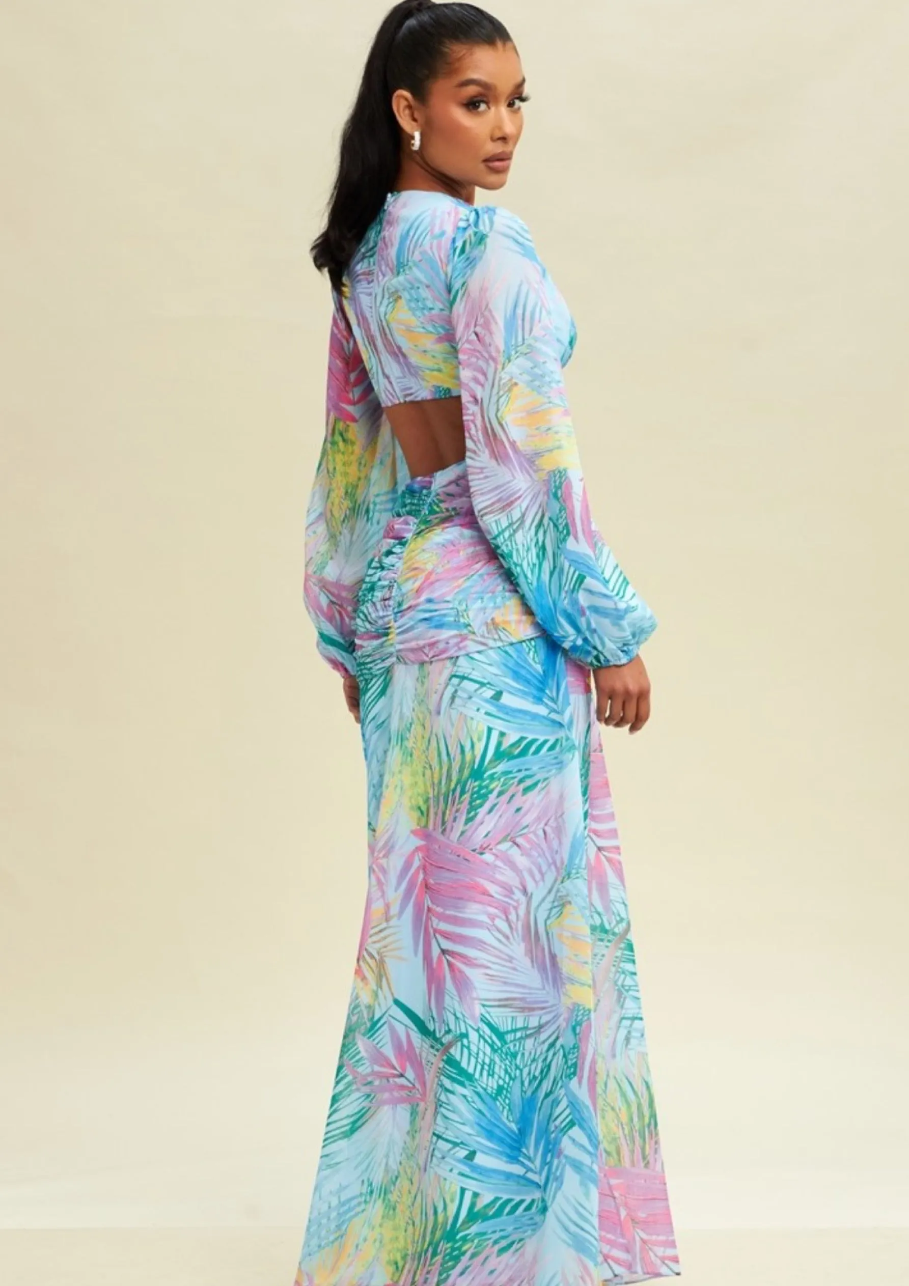 Paradise Storm Studded Maxi Dress