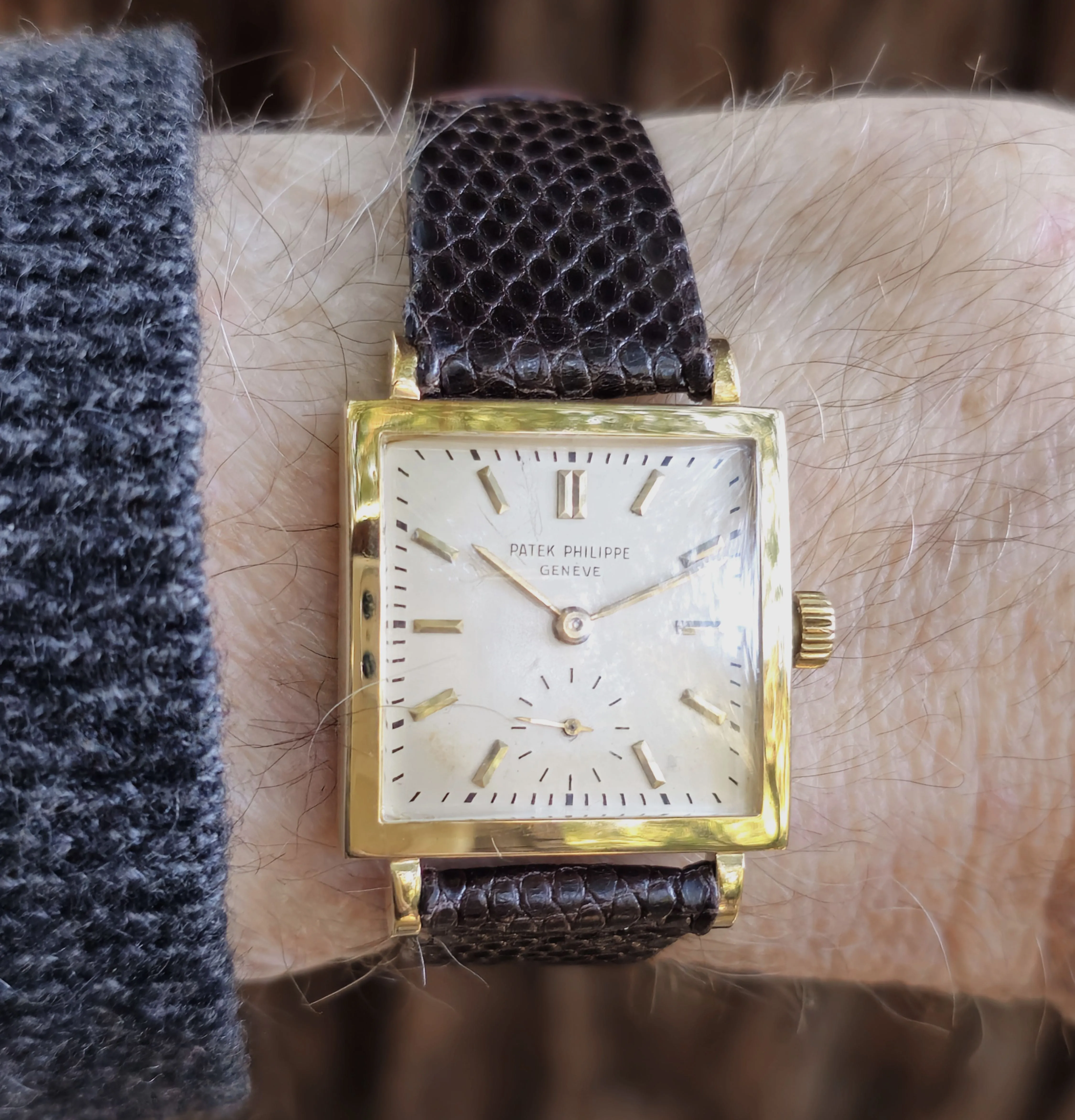 Patek Philippe 1431J Vintage Square Shape Unisex  with Bracelet, Circa 1951