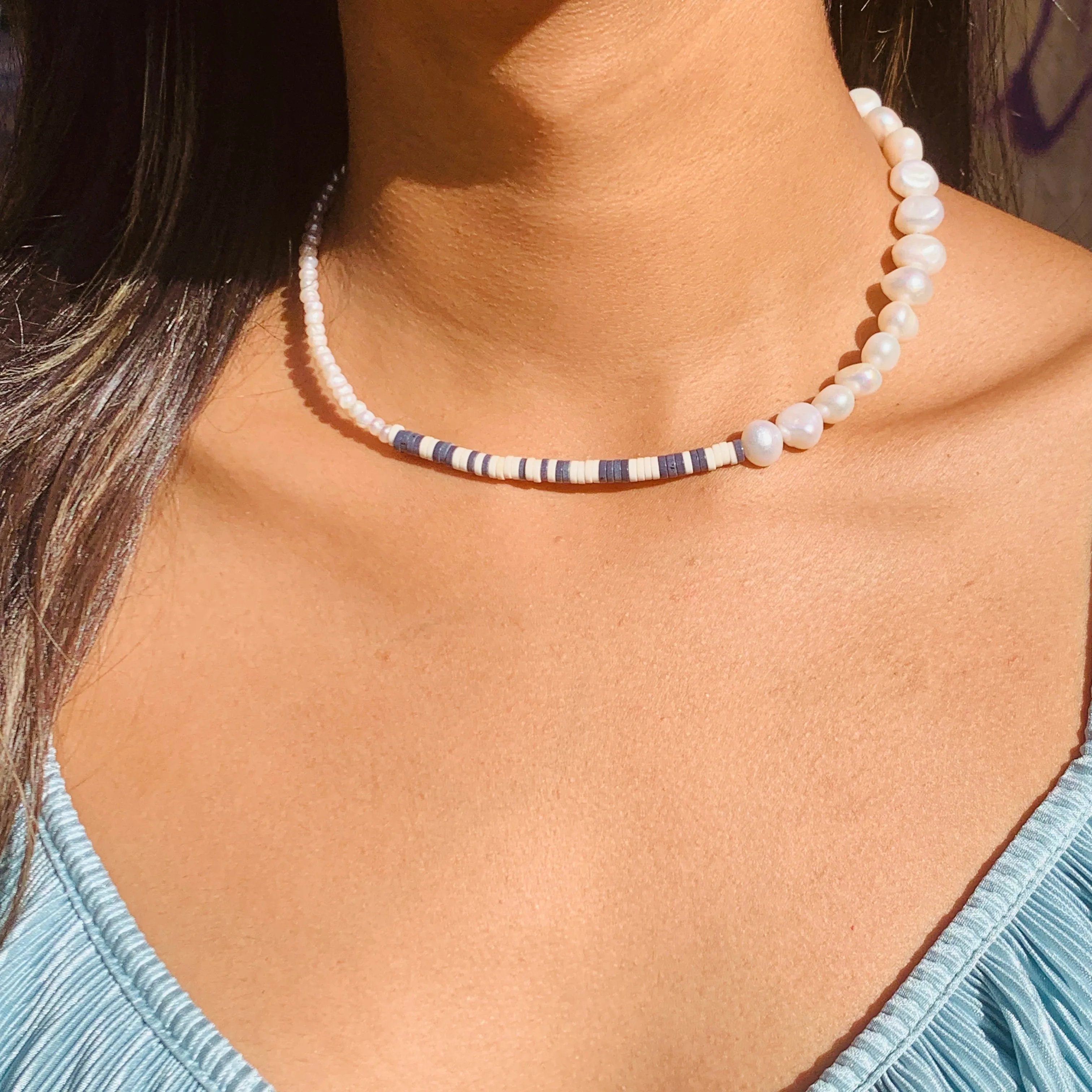 Pearl x Heishi Necklace
