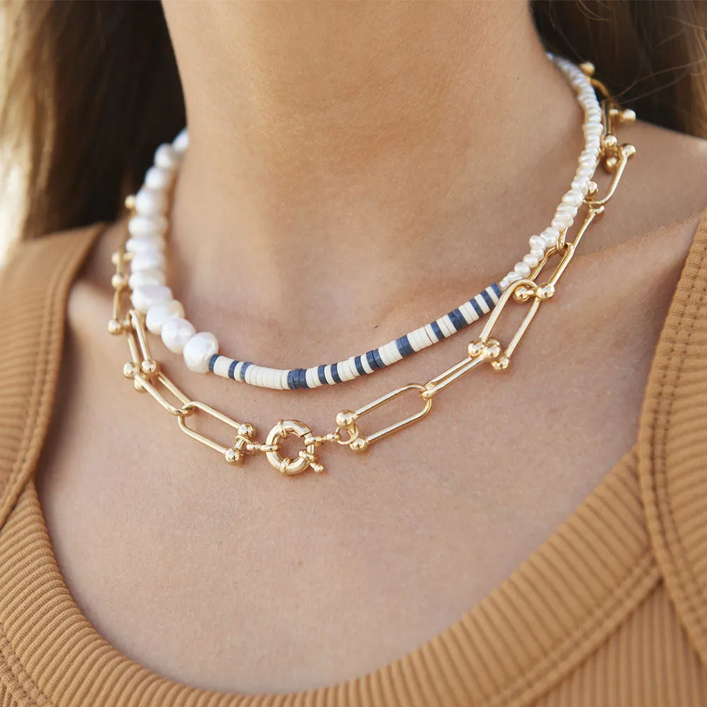 Pearl x Heishi Necklace