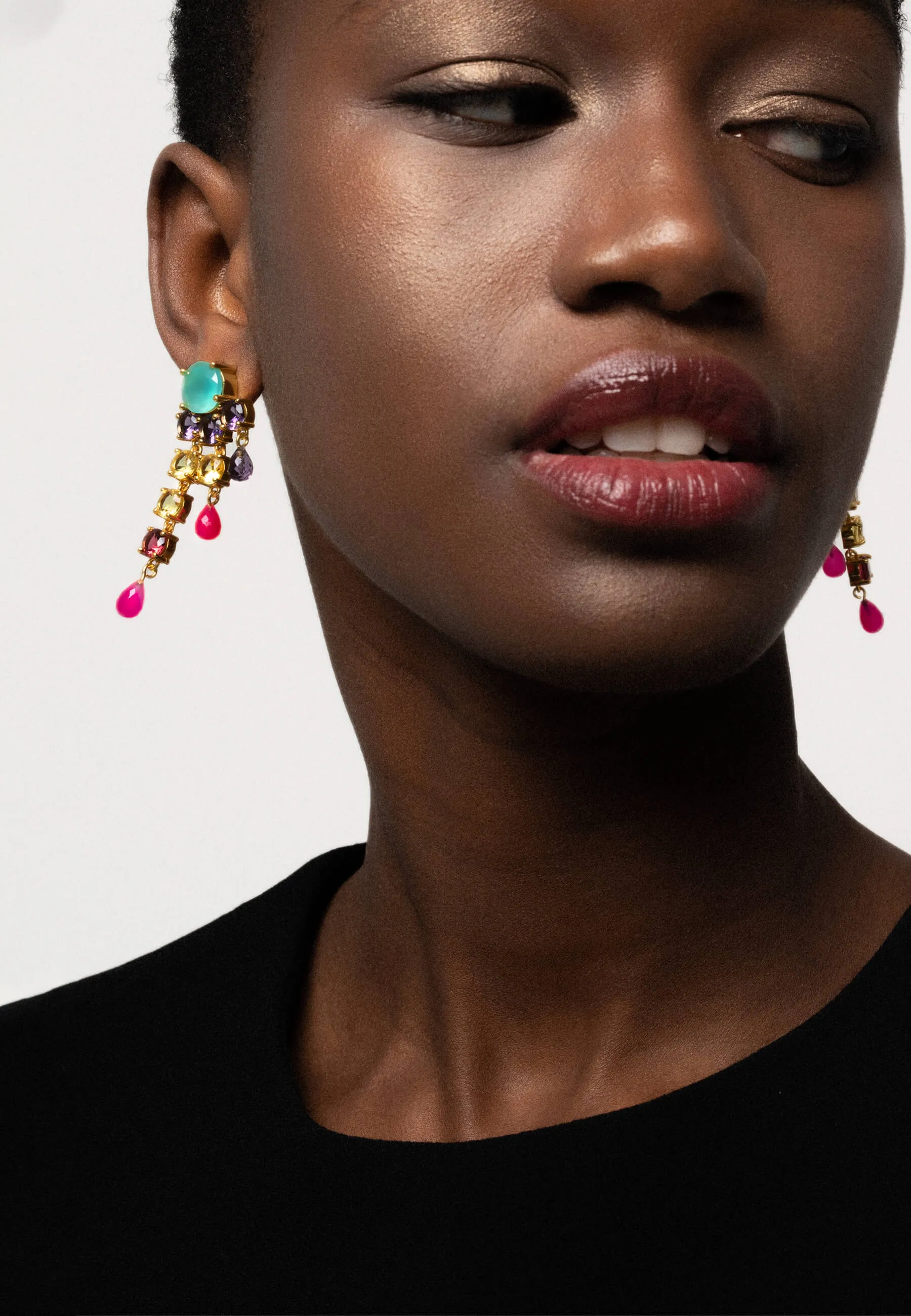 Pendientes Adoration Rosa y Morado