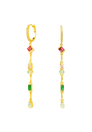 Pendientes Aro con Colgante Mystere