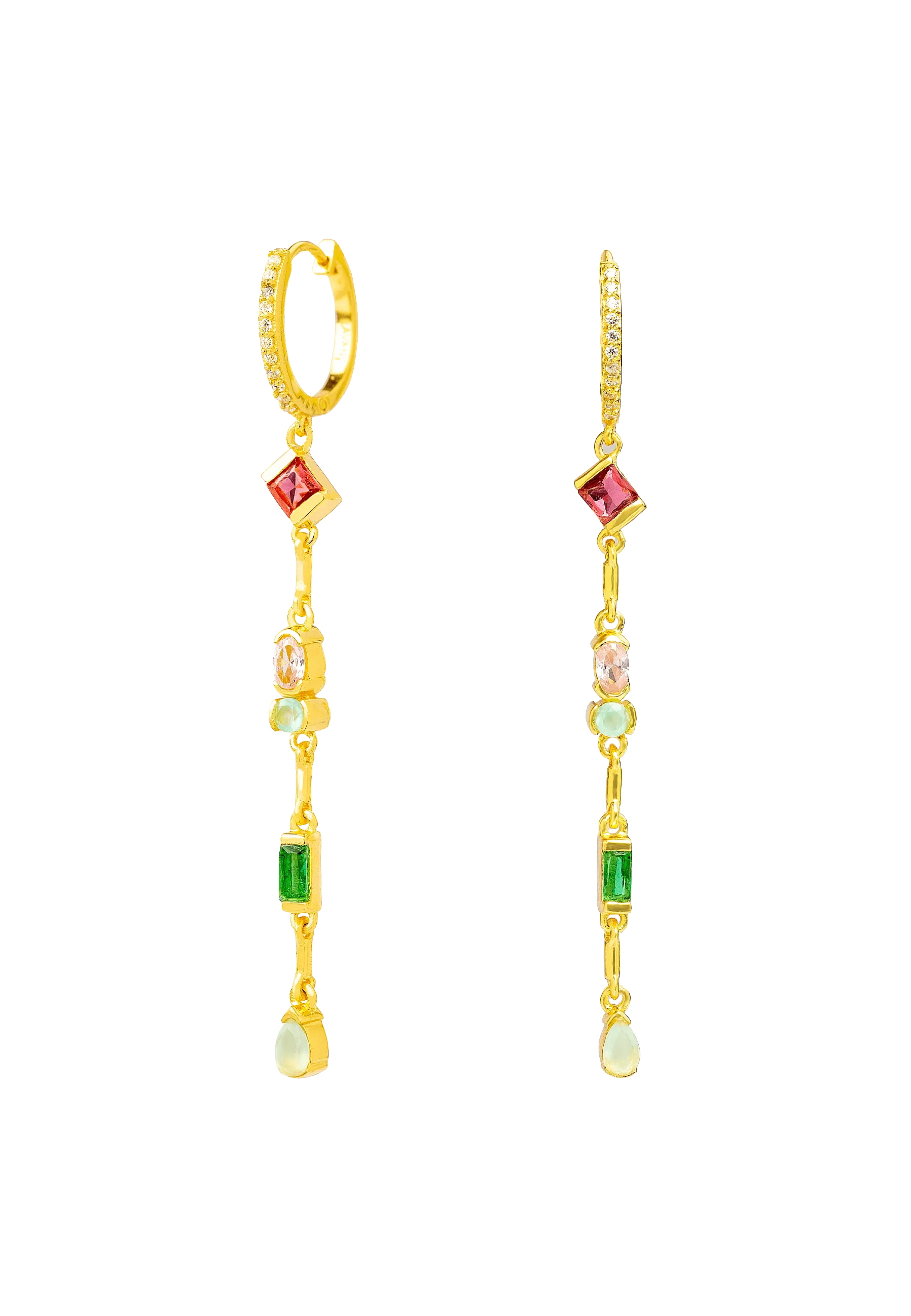 Pendientes Aro con Colgante Mystere