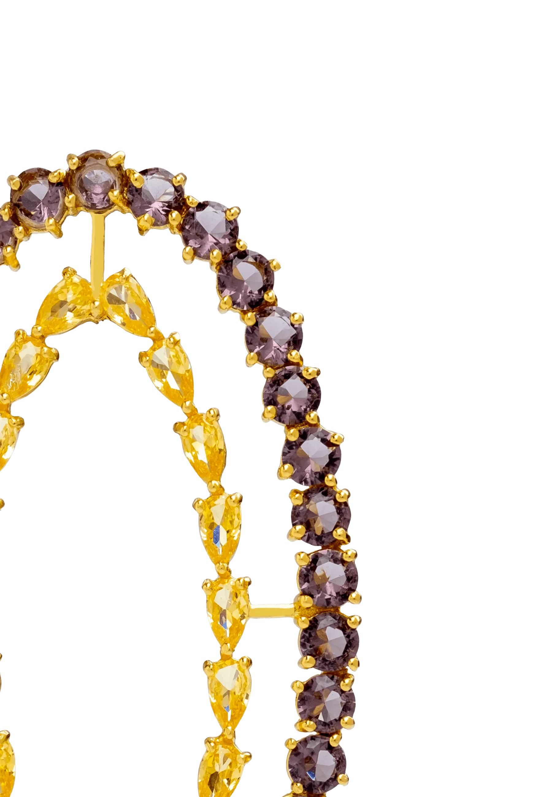 Pendientes Rivoli Ámbar y Violeta