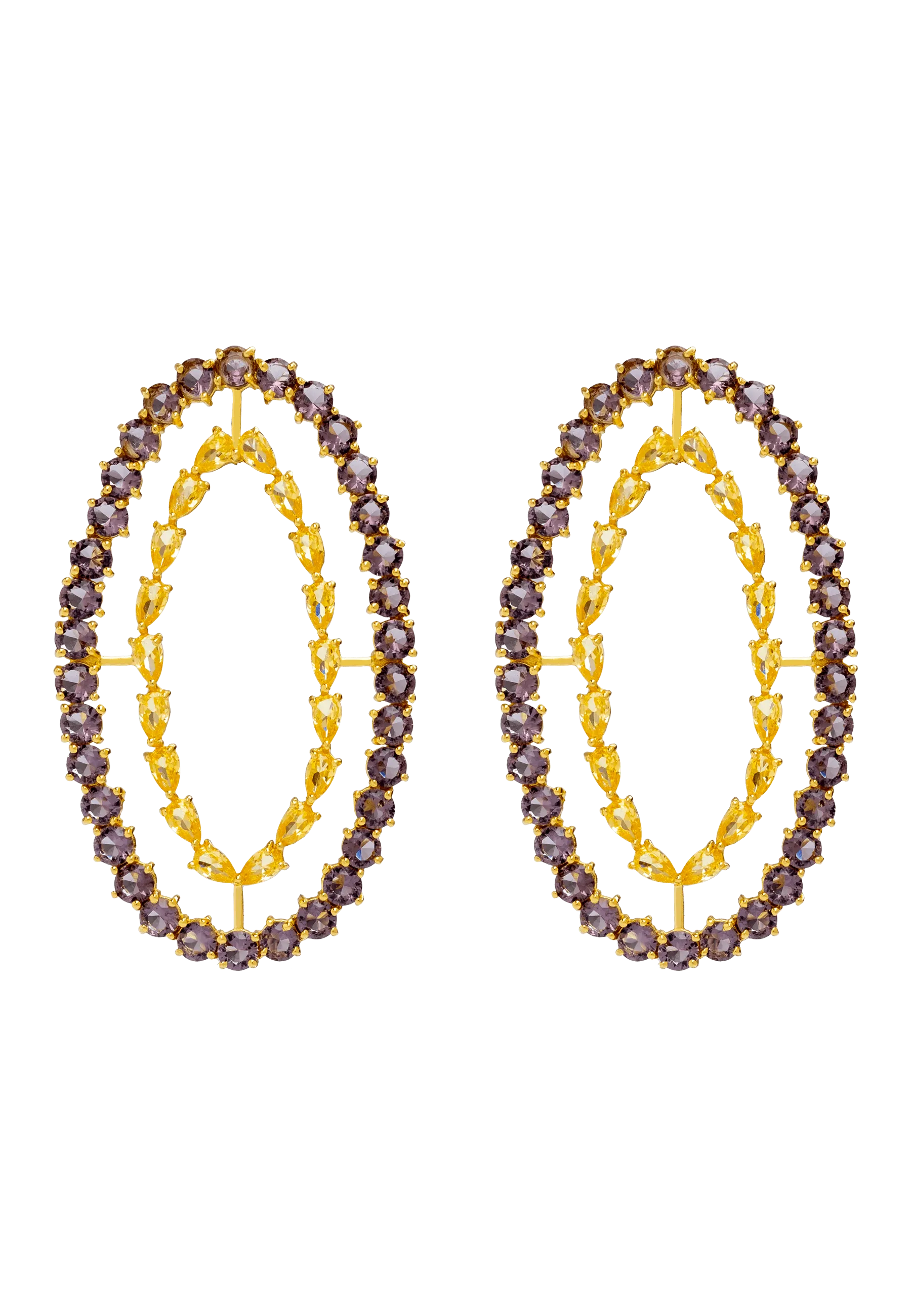 Pendientes Rivoli Ámbar y Violeta