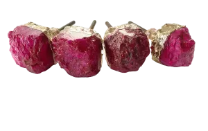 Pink Agate Cabinet Door Pull Handle - Set of 4
