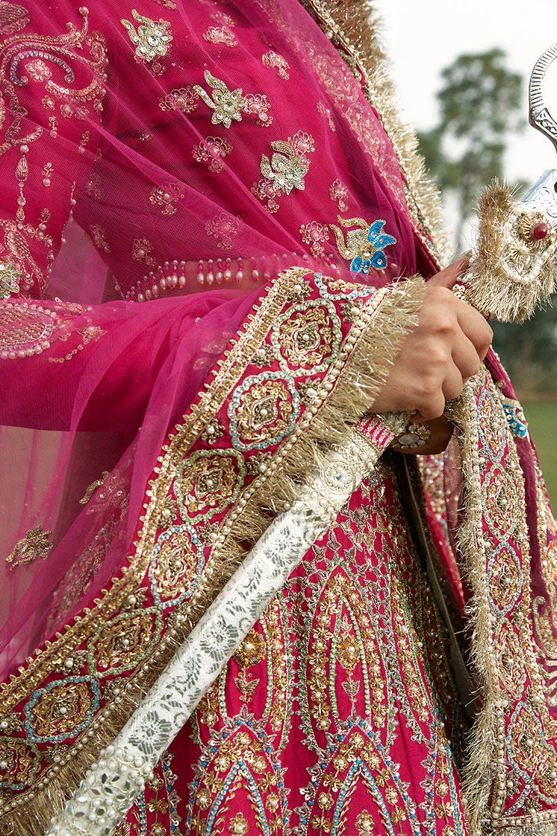 Pink Golden Lehenga Choli for Pakistani Wedding Dresses