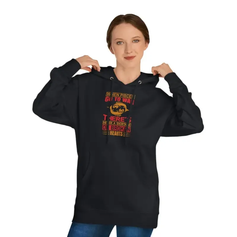 Pisces Sun Sign Unisex Hooded Sweatshirt