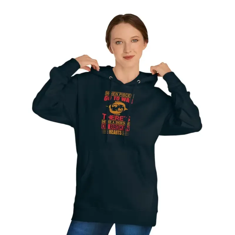 Pisces Sun Sign Unisex Hooded Sweatshirt