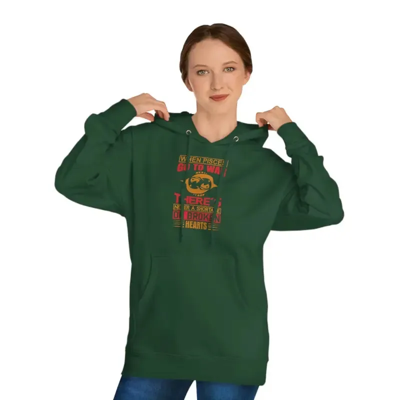 Pisces Sun Sign Unisex Hooded Sweatshirt