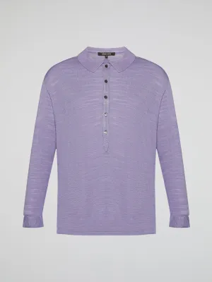 Purple Knitted Shirt