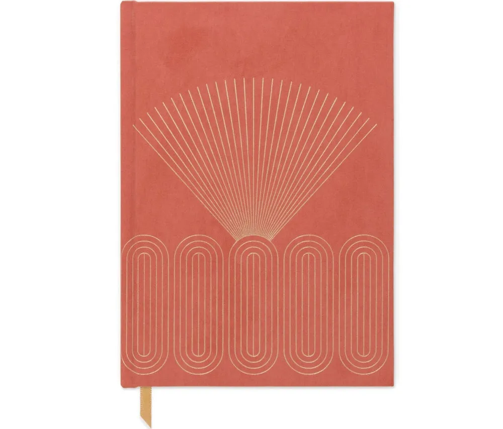 Radiant Rays Suede Notebook