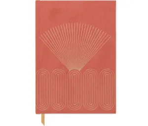 Radiant Rays Suede Notebook