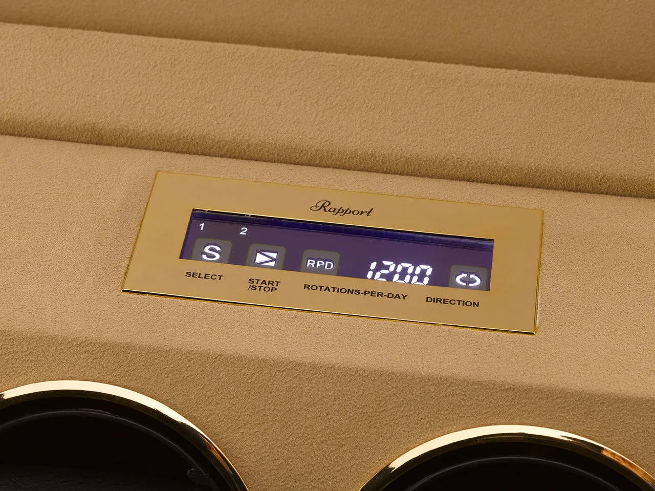 Rapport Perpetua III Double Watch Winder - Walnut