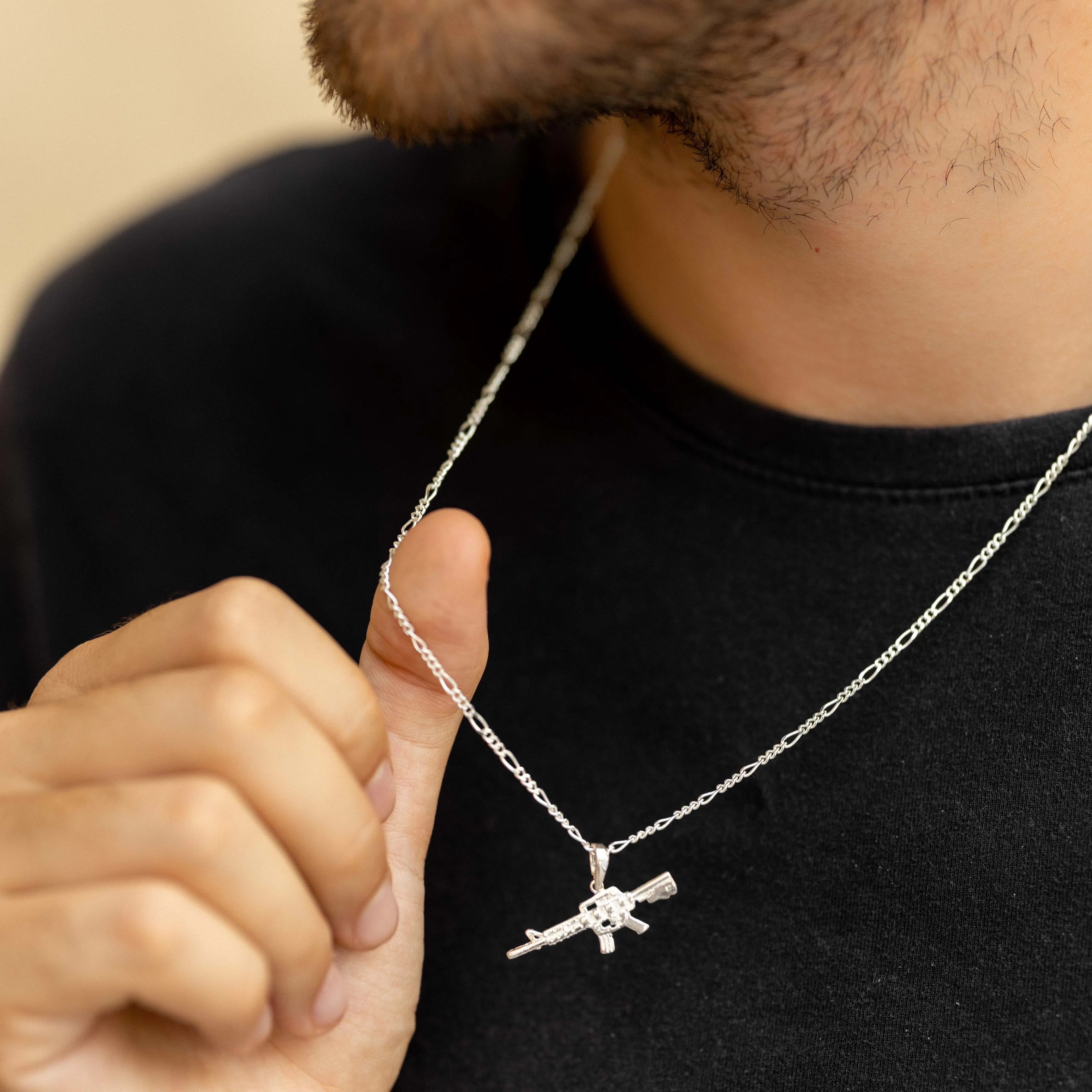 Refined Metallic Charm Necklace