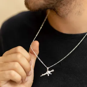 Refined Metallic Charm Necklace