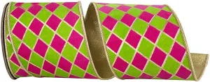 Reliant 4" Diamond Elite Metallic Outline: Citrus, Fuschsia, Gold (5 Yards) 94512W-188-10D