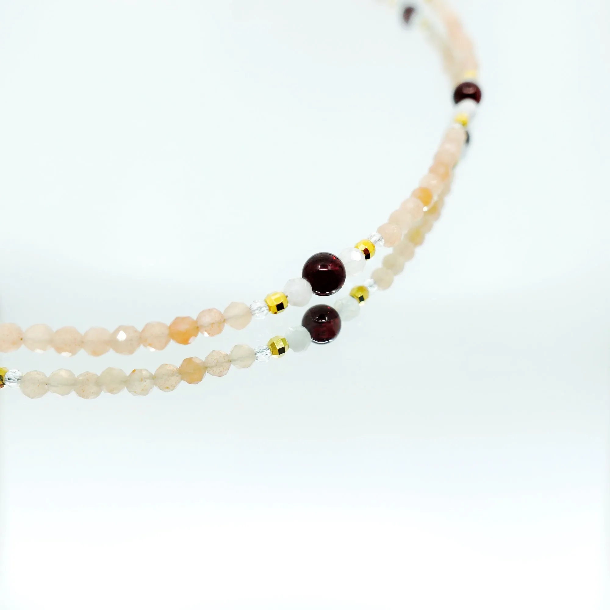 Return to Origin 4mm Sunstone Tassel Necklace