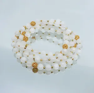 Return to Origin Multi-style Moonstone Beaded Necklace with Tassels