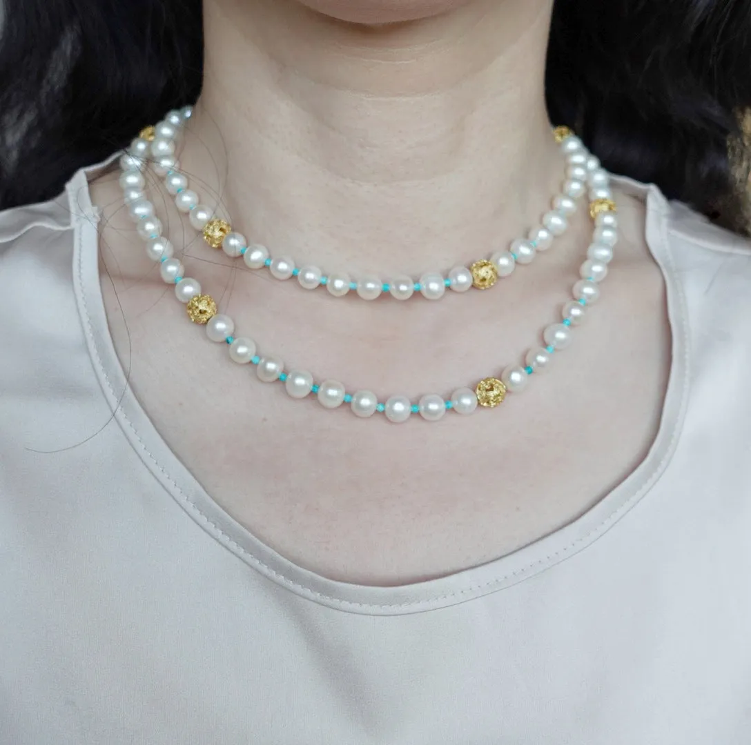 Return to Origin Multi-style Pearl Beaded Necklace with Tassels