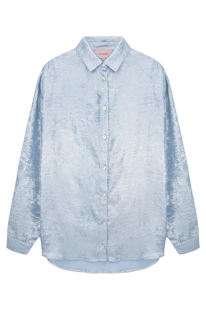 Robin Shirt - Blue Metallic