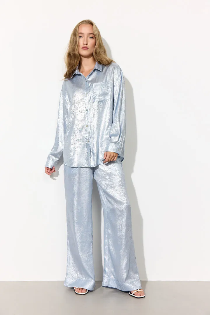 Robin Shirt - Blue Metallic